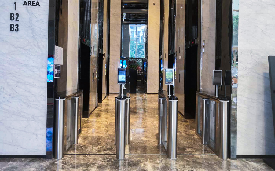 辦公大廈速通門案例效果圖